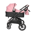 Passeggino VIOLA+ADAPTERS con cesta per neonato PINK